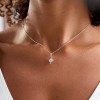 9ct White Gold Cubic Zirconia Fancy Round Brilliant Solitaire Pendant & Earring Set