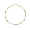 9ct Yellow Gold Rope and Ball Bracelet