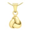 9ct Yellow Gold Plain Knot Pendant