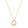 9ct Yellow Gold Open Polished Heart Pendant