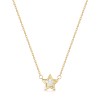 9ct Yellow Gold Mother Of Pearl Star Necklet