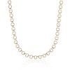 9ct Yellow Gold Flat Rolo Chain Necklace