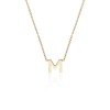 9ct Yellow Gold 'M' Letter Necklace