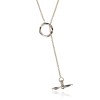 9ct Yellow Gold Lariat T-Bar Necklet
