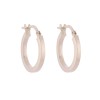 9ct Yellow Gold Small Flat Hoop Earrings