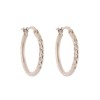 9ct Yellow Gold Diamond Cut Small Hoop Earrings