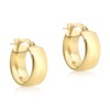 9ct Yellow Gold Chunky 14mm Hoop Earrings