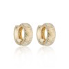 9ct Yellow Gold Textured Hoop Earrings