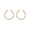 9ct Yellow Gold Plain Tubular Hoop Earrings