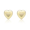 9ct Yellow Gold Mini Solid Heart Stud Earrings