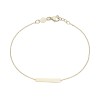 9ct Yellow Gold Plain Bar Bracelet