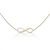 9ct Yellow Gold Fine Infinity Bracelet