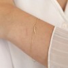 9ct Yellow Gold Fine Infinity Bracelet