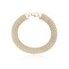 9ct yellow gold woven bracelet