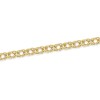 9ct Yellow Gold Diamond Cut Double Curb Bracelet