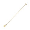 9ct Yellow Gold Heart T-Bar 18cm Bracelet