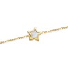 9ct Yellow Gold Mother Of Pearl Star Bracelet