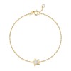 9ct Yellow Gold Mother Of Pearl Star Bracelet