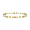 9ct Yellow Gold Square Link Chain Bracelet