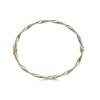 9ct Yellow Gold Plain Twist Bangle