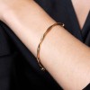 9ct Yellow Gold Plain Twist Bangle