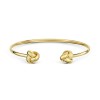 9ct Yellow Gold Knotted Ends Open Bangle