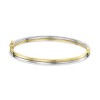 9ct Yellow & White Gold Two-Tone Bangle