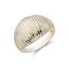 9ct Yellow Gold Textured Dome Ring