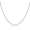 9ct White Gold 18 Inch Spiga Chain