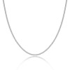9ct White Gold Diamond Cut Curb Chain