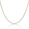 9ct Yellow Gold 1.2mm Diamond Cut 18-20inch Curb Chain