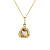 9ct Yellow Gold Fancy Knot Pearl Pendant