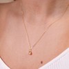 9ct Yellow Gold Freshwater Pearl Shell Pendant Necklace