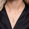 9ct Yellow Gold Pearl Teardrop Pendant
