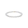 14ct Yellow Gold Bead And Ball Pearl Bracelet