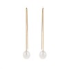 9ct Yellow Gold Freshwater Pearl 7-7.5mm Drop Earrings