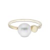 9ct Yellow Gold Bouton Pearl Ring