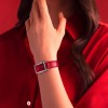 Longines DolceVita Ladies Watch L55124912 Red Dial Red Leather Strap
