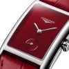 Longines DolceVita Ladies Watch L55124912 Red Dial Red Leather Strap