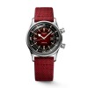 Longines Legend Diver Mens Watch L33744402 Dark Red Arabic Dial Dark Red Strap