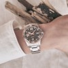 Longines HydroConquest Mens Watch L37803786 Grey Arabic Dial RG PVD Steel Bracelet