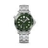 Omega Seamaster Mens Watch O21030422010001 Green Dial Steel Bracelet