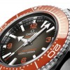 Omega Seamaster Planet Ocean Mens Watch O21530462106001 Grey Dial Orange Bezel Steel Bracelet