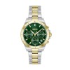 BOSS Alley Lux Two Tone Crystal Green Dial Quartz Watch 1502827