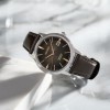 Seiko Mens Watch SRPJ17J1 Black Dial Brown Leather Strap