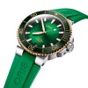 Oris Aquis Bico Date Cal 400 Mens Watch 01 400 7769 6357 - 07 4 22 77FC Green  Dial and Strap