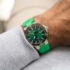 Oris Aquis Bico Date Cal 400 Mens Watch 01 400 7769 6357 - 07 4 22 77FC Green  Dial and Strap
