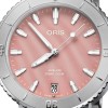Oris Aquis Date Automatic Pink Dial Steel Bracelet 
