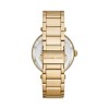 Michael Kors Parker Womens Watch MK7283 Stone Set Dial Yellow Gold Tone Bracelet
