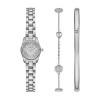 Michael Kors Petite Lexington Pavé Silver-Tone Watch and Jewellery Gift Set MK4948SET